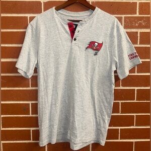 NFL x Darius Rucker Tampa Bay Buccaneers Henley T-Shirt Gray Small